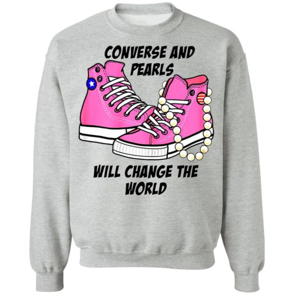 Kamala Harris Converse And Pearls Will Change The World 2021 Shirt