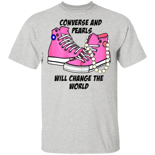 Kamala Harris Converse And Pearls Will Change The World 2021 Shirt