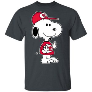 Snoopy Kansas City Chiefs NFL Double Middle Fingers Fck You Shirt