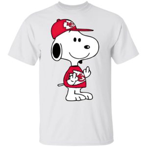 Snoopy Kansas City Chiefs NFL Double Middle Fingers Fck You Shirtv