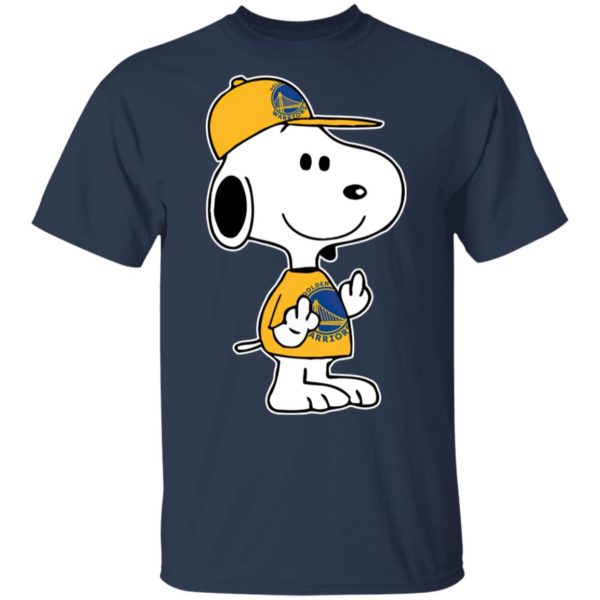 Snoopy Golden State Warriors NBA Double Middle Fingers Fck You Shirt