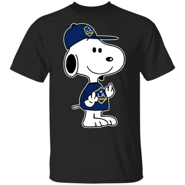 Snoopy LA Galaxy MLS Double Middle Fingers Fck You Shirt