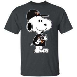 Snoopy Houston Dynamo MLS Double Middle Fingers Fck You Shirt