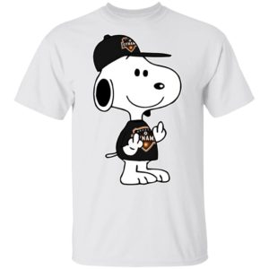 Snoopy Houston Dynamo MLS Double Middle Fingers Fck You Shirt