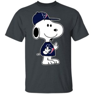 Snoopy Houston Texans NFL Double Middle Fingers Fck You ShirtSnoopy Houston Texans NFL Double Middle Fingers Fck You Shirt
