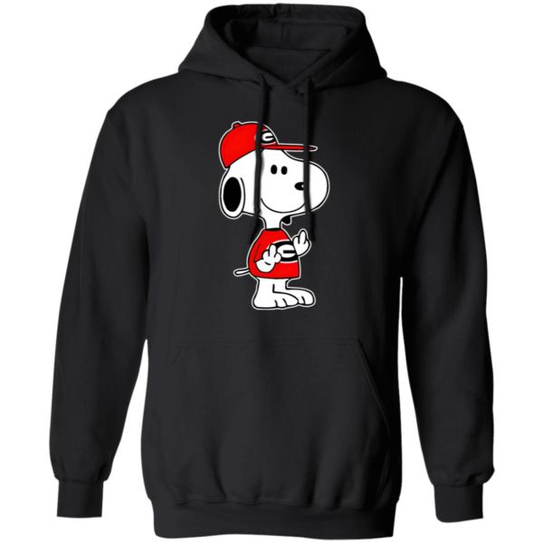 Snoopy Georgia Bulldogs NCAA Double Middle Fingers Fck You Shirt