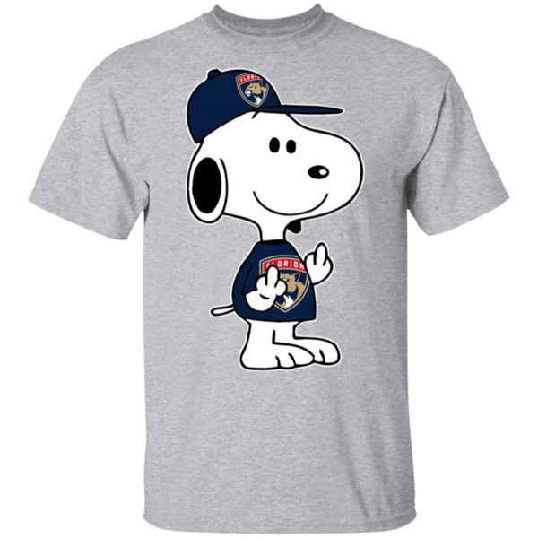 Snoopy Florida Panthers NHL Double Middle Fingers Fck You Shirt