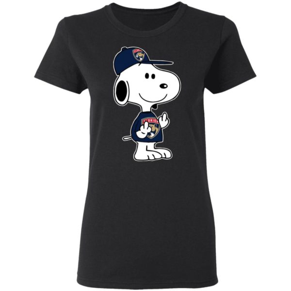 Snoopy Florida Panthers NHL Double Middle Fingers Fck You Shirt