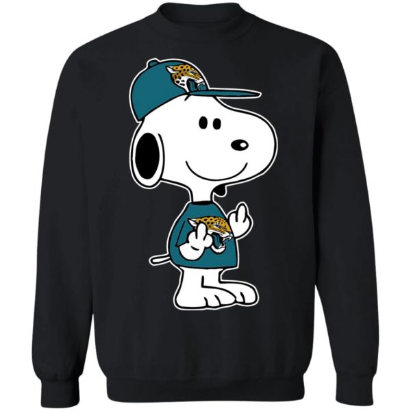 Snoopy Jacksonville Jaguars NFL Double Middle Fingers Fck You Shirt