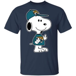 Snoopy Jacksonville Jaguars NFL Double Middle Fingers Fck You Shirt