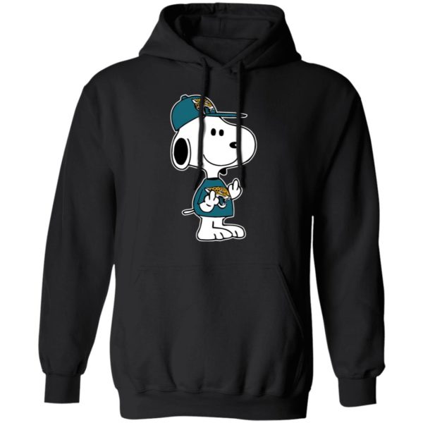 Snoopy Jacksonville Jaguars NFL Double Middle Fingers Fck You Shirt