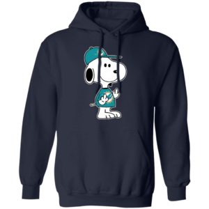 Snoopy Miami Dolphins NFL Double Middle Fingers Fck You Shirt