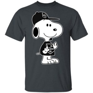 Snoopy Los Angeles Kings NHL Double Middle Fingers Fck You Shirt