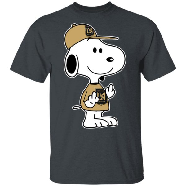 Snoopy Los Angeles FC MLS Double Middle Fingers Fck You Shirt