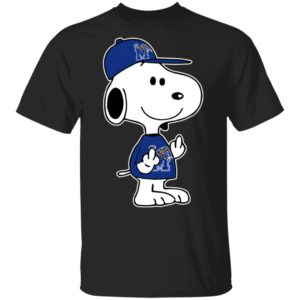 Snoopy Memphis Tigers NCAA Double Middle Fingers Fck You Shirt