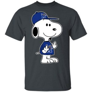 Snoopy Memphis Tigers NCAA Double Middle Fingers Fck You Shirt