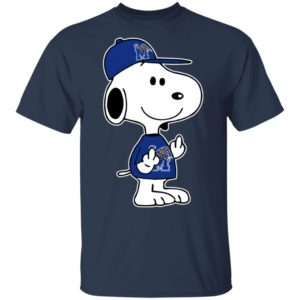 Snoopy Memphis Tigers NCAA Double Middle Fingers Fck You Shirt