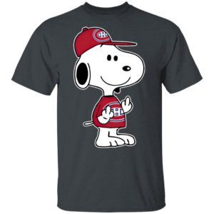 Snoopy Montreal Canadiens NHL Double Middle Fingers Fck You Shirt