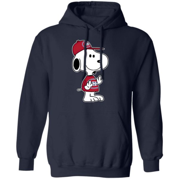 Snoopy Montreal Canadiens NHL Double Middle Fingers Fck You Shirt