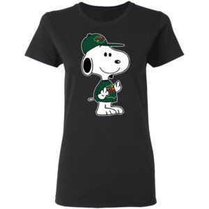 Snoopy Minnesota Wild NHL Double Middle Fingers Fck You Shirt