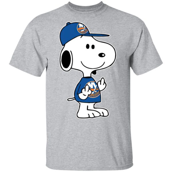 Snoopy New York Islanders NHL Double Middle Fingers Fck You Shirt