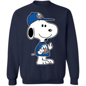 Snoopy New York Islanders NHL Double Middle Fingers Fck You Shirtv