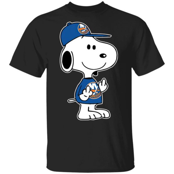 Snoopy New York Islanders NHL Double Middle Fingers Fck You Shirt