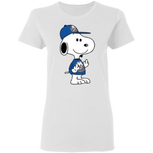 Snoopy New York Islanders NHL Double Middle Fingers Fck You Shirt