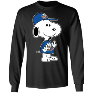 Snoopy New York Islanders NHL Double Middle Fingers Fck You Shirt