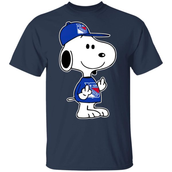 Snoopy New York Rangers NHL Double Middle Fingers Fck You Shirt
