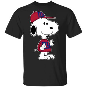 Snoopy New York Giants NFL Double Middle Fingers Fck You Shirt