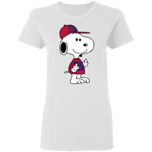 Snoopy New York Giants NFL Double Middle Fingers Fck You Shirt