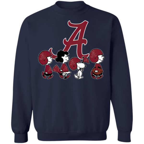 The Peanuts Snoopy And Friends Cheer For The Alabama Crimson Tide NCAA Shirt