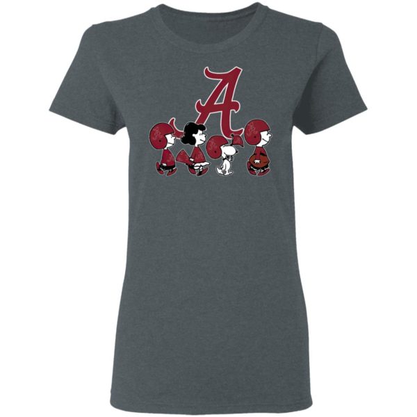 The Peanuts Snoopy And Friends Cheer For The Alabama Crimson Tide NCAA Shirt