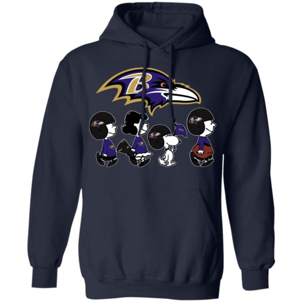 The Peanuts Snoopy And Friends Cheer For The Baltimore Ravens NFL Shirt