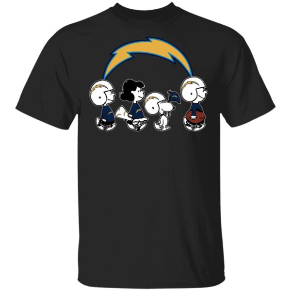 The Peanuts Snoopy And Friends Cheer For The Los Angeles Chargers NFL Shirt