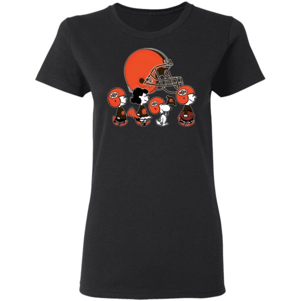 The Peanuts Snoopy And Friends Cheer For The Cleveland Browns NFL Shirt