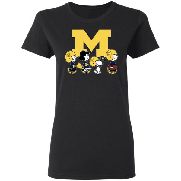 The Peanuts Snoopy And Friends Cheer For The Michigan Wolverines NFL Shirt