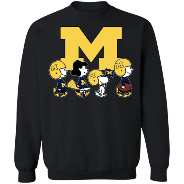 The Peanuts Snoopy And Friends Cheer For The Michigan Wolverines NFL Shirt