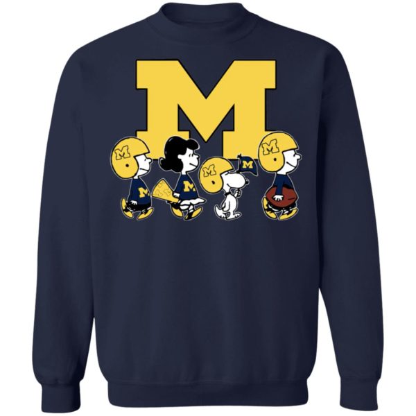 The Peanuts Snoopy And Friends Cheer For The Michigan Wolverines NFL Shirt