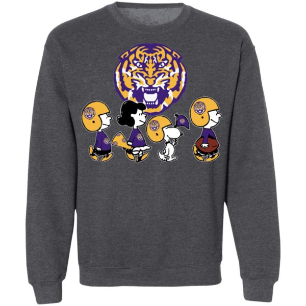 The Peanuts Snoopy And Friends Cheer For The LSU Tigers NCAA Shirt