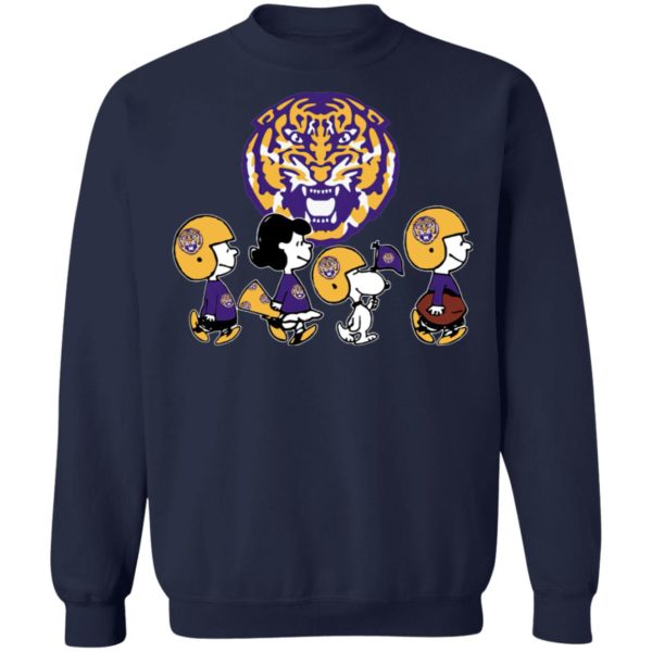 The Peanuts Snoopy And Friends Cheer For The LSU Tigers NCAA Shirt