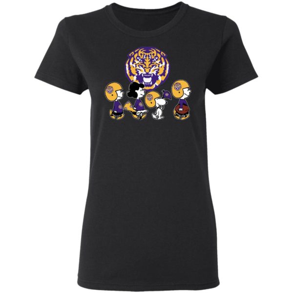 The Peanuts Snoopy And Friends Cheer For The LSU Tigers NCAA Shirt