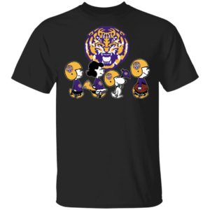The Peanuts Snoopy And Friends Cheer For The LSU Tigers NCAA Shirt