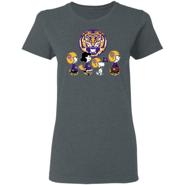 The Peanuts Snoopy And Friends Cheer For The LSU Tigers NCAA Shirt