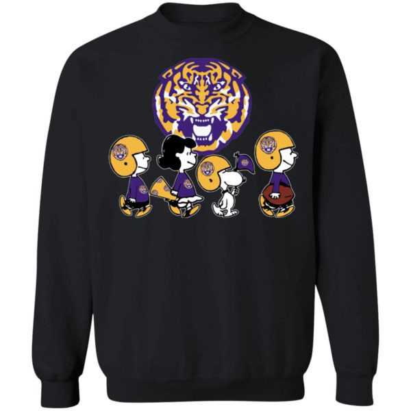 The Peanuts Snoopy And Friends Cheer For The LSU Tigers NCAA Shirt