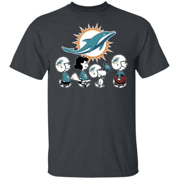 The Peanuts Snoopy And Friends Cheer For The Miami Dolphins NFL Shirt