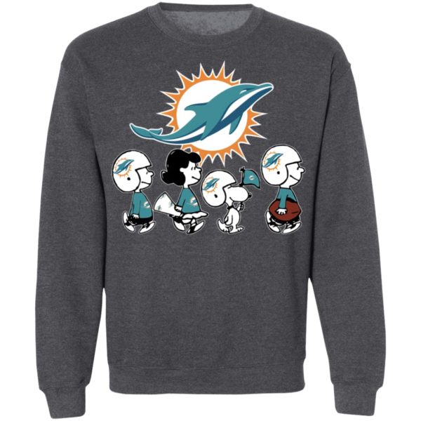 The Peanuts Snoopy And Friends Cheer For The Miami Dolphins NFL Shirt