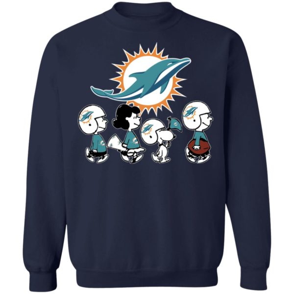 The Peanuts Snoopy And Friends Cheer For The Miami Dolphins NFL Shirt