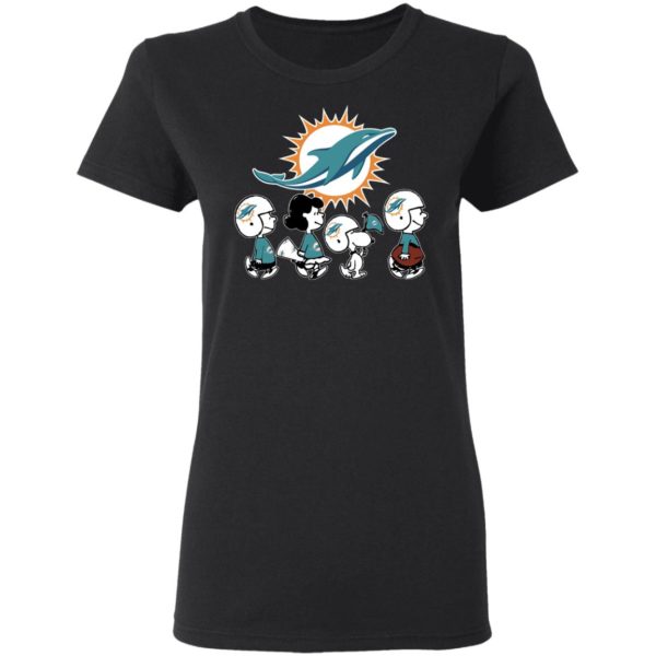 The Peanuts Snoopy And Friends Cheer For The Miami Dolphins NFL Shirt